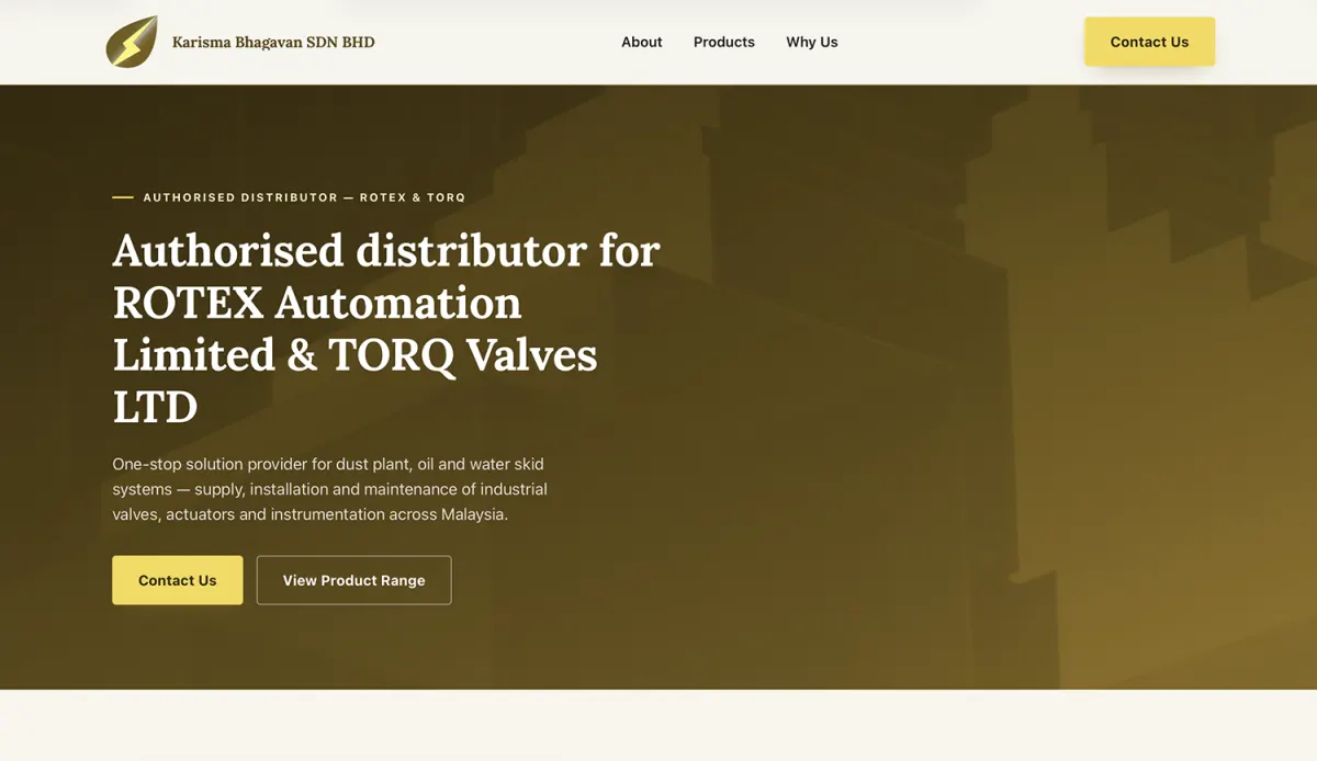 Karisma Bhagavan landing page